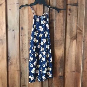 Aeropostale blue floral romper